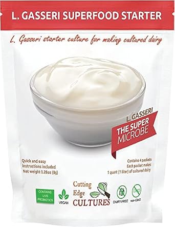 L. Gasseri SuperFood Starter + Prebio Plus Culture ProBiotic Cultured Dairy Low And Slow Yogurt Lactobacillus Prebiotic By Cutting Edge Cultures