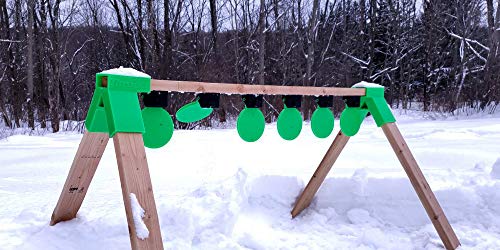 Throom - Reactive Self Healing Targets for Shooting, 6" Knockdown Gun Target for Pistol or Rifle, for Indoor and Outdoor Range, Ricochet Free, Auto Reset Option (5 Pack)
