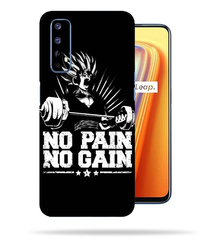 Image of No Pain No gain Skin Back Protector Film Ultra Thin Scratch Resistant Vinyl (Not Case and Cover) for Realme 7