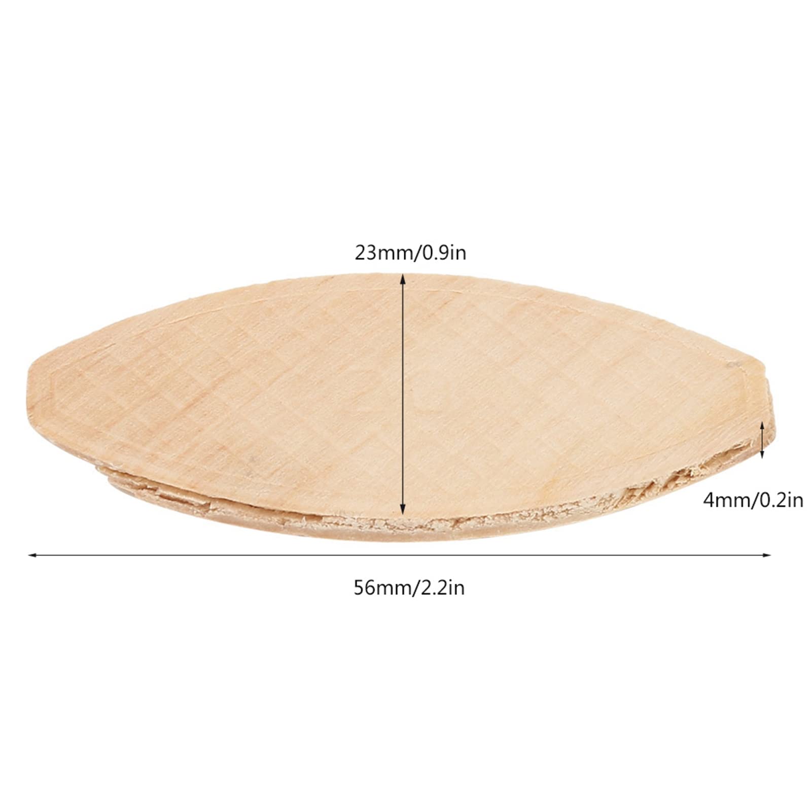 Ausla Galletas de Madera, 100 Piezas Herramienta de Unión de Madera Maciza de Haya para Acoplar 0 Tamaño de Galleta de Madera 0# 10# 20# (20#)