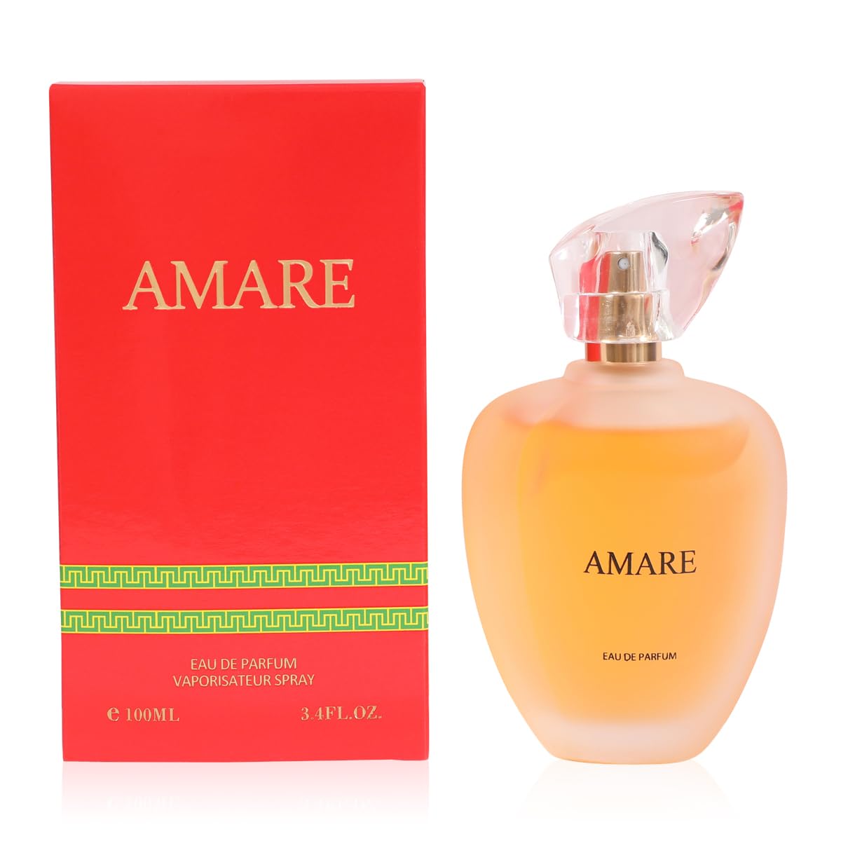 Amare Perfume for Women - White Floral Fruity Eau de Parfum - Sweet Woody Powdery Scent - 100ml