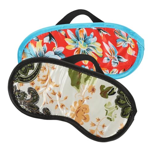 Didiseaon 10 Peças Óculos Leves Máscaras Para Os Olhos Impressão Máscara Para Os Olhos Blinder Black