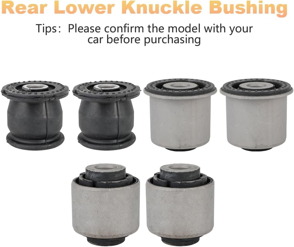 Rear Lower Control Arm Knuckle Bushing Kit Compatible with Honda CRV 02-06