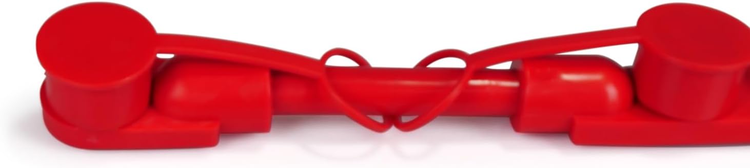 High Soar Overmolded Battery Harness 21 Inch Red Positive Battery Cable Harness Assembly for Semi Truck, 4 Batteries