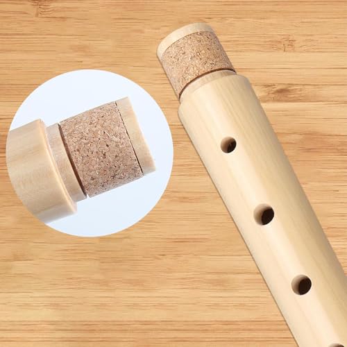 Blockflöte Holz, C-Sopran Blockflöte Deutsche Griffweise, Aus Abnehmbar ABS Harz Kunststoff, 8-Loch Holzblockflöte für Kinder Erwachsene Anfänger, Geeignet für Anfänger