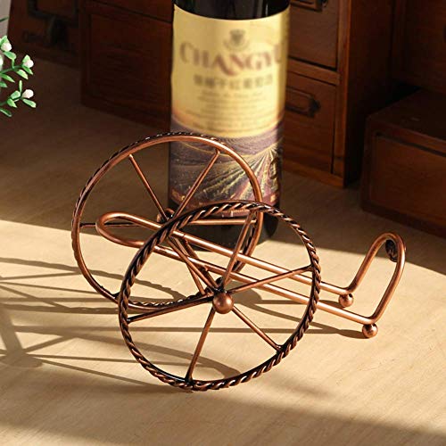 Soporte para botellas de vino color Rojo Retro miniatura 3