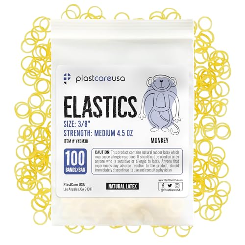 1000 (3/8" Monkey, Medium 4.5 Oz) Orthodontic Latex Elastic Rubber