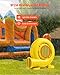 VEVOR Inflatable Blower, 0.5 & 0.6 HP Dual-Power, Electric Air Blower, 380W Bounce House Blowing Pump, 3400RPM Commercial Corded Fan Pump for Castle Water Slides Water Slide Bouncy Castle