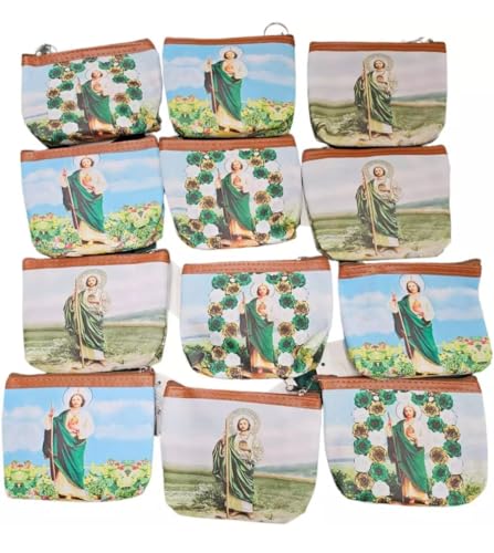 CLGIFT 12 Pcs Saint St. Jude Baptism Party Favors Green