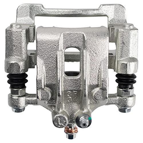 Image of TRQ Rear Left Brake Caliper w /Bracket Drivers Side