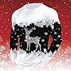 Christmas Jumpers for Men Ugly Xmas Sweater Funny Printed Knitted Holiday Pullover for Men and Women Overhead Hoodie Hooded Sweatshirt Pullover Hoodies Xmas Outfit (Black,5XL) #1