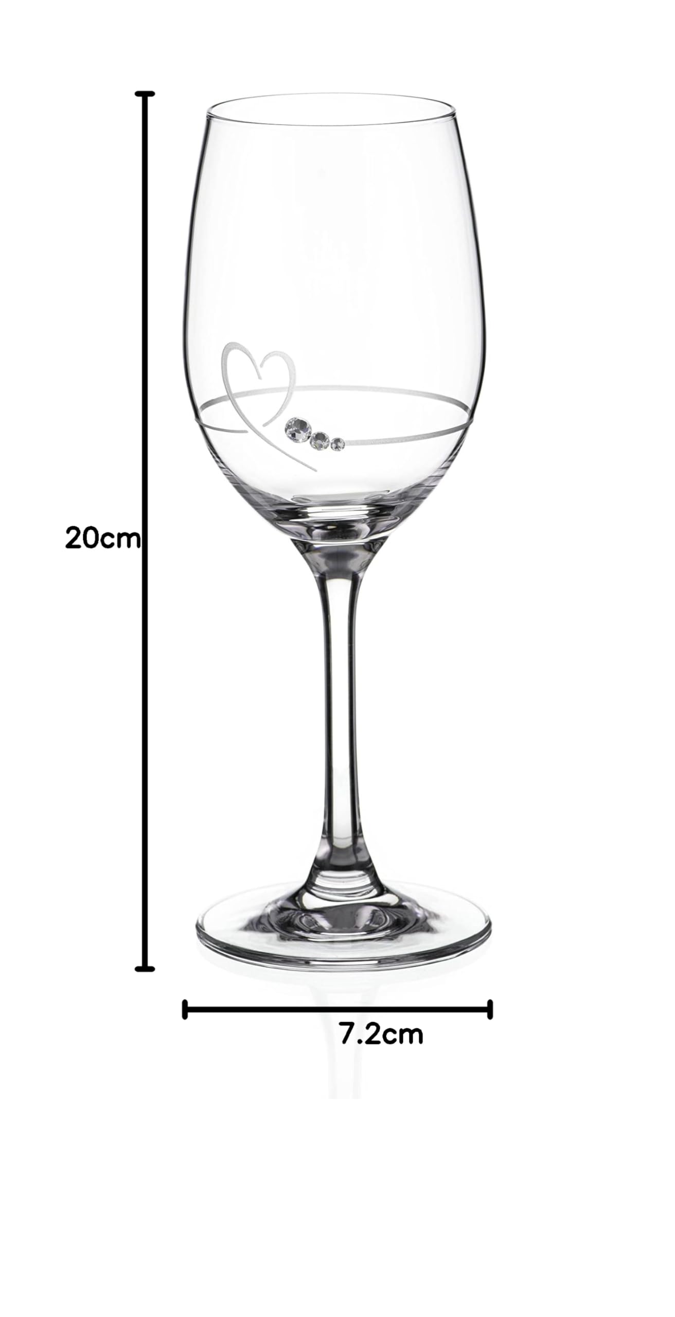 Paire de vin petit cœur