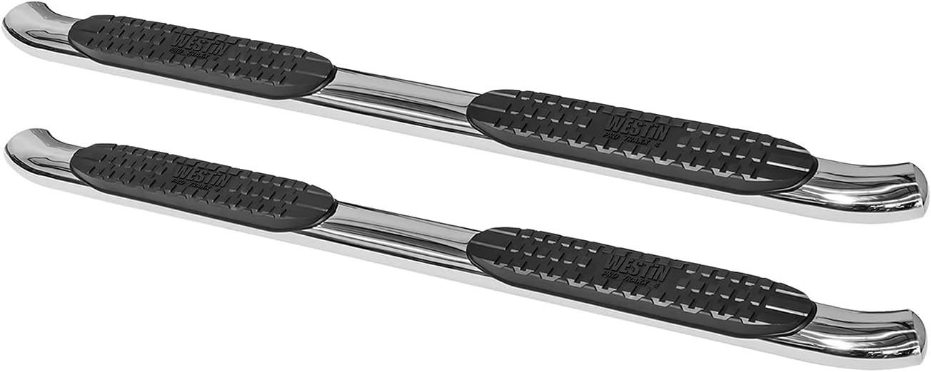 Westin 21-21400 PRO TRAXX 4 Oval Nerf Bars fits 2007-2013 Silverado Sierra 1500 2007-2014 Silverado Sierra 2500 3500HD Standard Cab Polished Pair