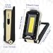 JGA JOGGING ARM Magnetic LED Portable Working Light Rechargeable LED Work Flashlight Super Brightness 180 Rotatable Folding Snap Working Light for Car Repairing Emergency Camping Mountain Climbing