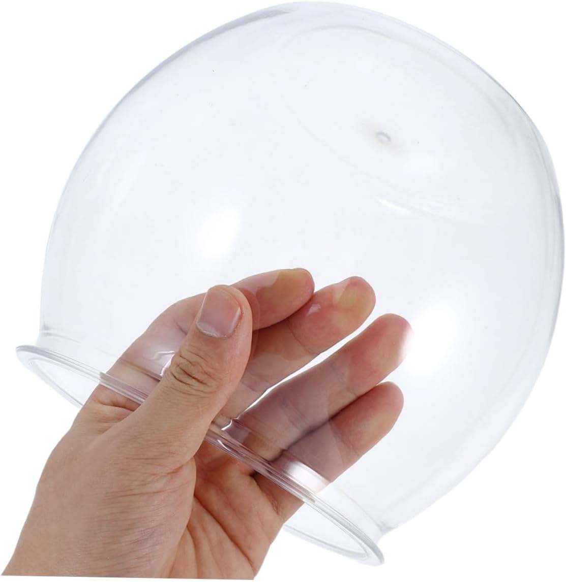 NUOBESTY Unbreakable Plastic Fish Bowl Large Round Desktop Aquarium Betta Fish Tank Hydroponic Vase for Office and Home Aquatic Pets