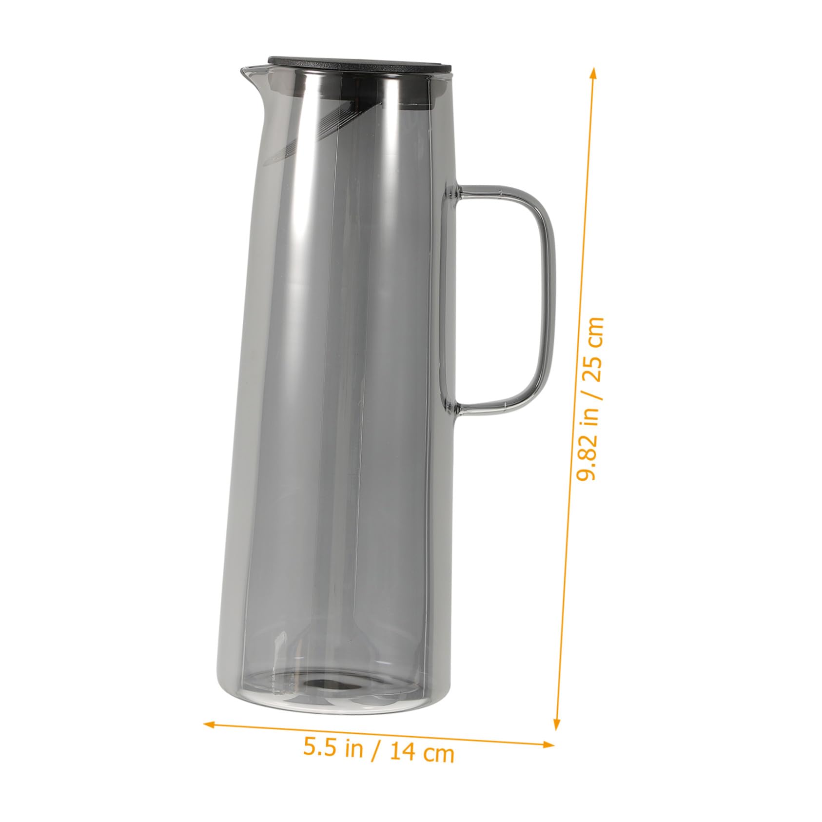 VALICLUD Jarra de Agua de Vidrio Hervidor de Agua para Cocina Grande con Tapa y Preparar Té