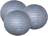 Vista 12 de Paquete de 3 linternas redondas de papel para decoración de boda y fiesta de cumpleaños (blanco, 12 pulgadas/11.8 in)