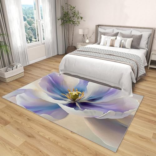 Tapis salon tulipe à poils ras pour embellir le sol de la cuisine