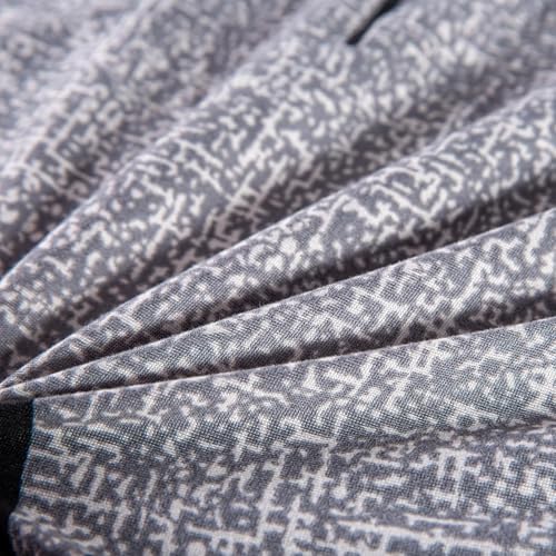 Image of TONY STARK Sofa Cover One 3 Seater and Two 1 Seater Fully Covered Universal 5 Seater for Living Room Non-Slip Sticky Elastic Stretchable Sofa Set Slipcover Protector (3+1+1 Seater, Grey Mustard Leaf)