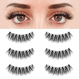 Lashes Natural Look False Eyelashes - Bepholan Fake Eyelashes 3D Super Fluffy False Lashes Clear Ban