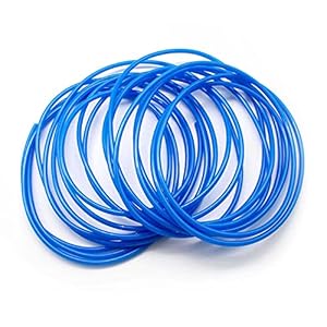 Luftschlauch 6mm Außen x 4mm Innen Pneumatik Schlauch, SRJQXH 10m Druckluftschlauch, Blau Polyurethan Schlauch ist Geeignet für Pneumatische Geräte und Luftkompressor