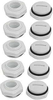 Tool parts PG9 Nylon Male Threaded Cable Gland Screw End Cap Cover Gray 10pcs