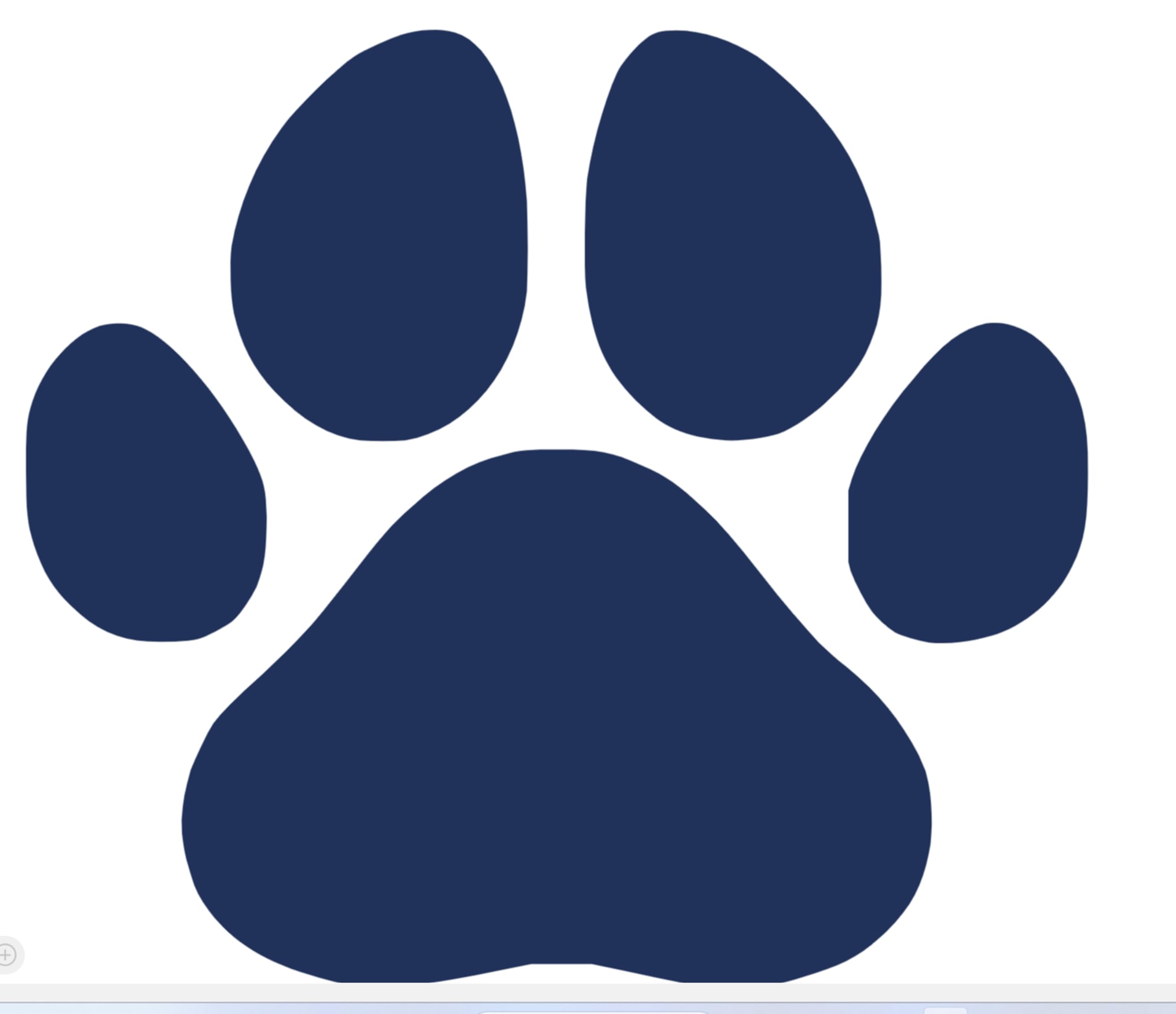 Paw Print Iron On Decal, Versatile DIY Iron-On Decal: 28 Colors, 5 Sizes for T-Shirts, Sweatshirts, Bags, Hats & More, HTV Graphic Patch for Animal Lovers, Ready To Apply (Navy)
