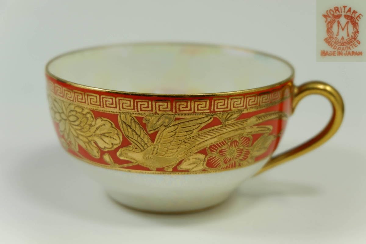 Amazon | オールドノリタケ 金盛 ラスター彩 鳳凰模様 カップ Noritake 