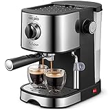 Espresso Machine, Yabano 15Bar Espresso and Cappuccino, With Milk Frother/Steam Wand, Professional Espresso Coffee Machine for Latte, Cappuccino