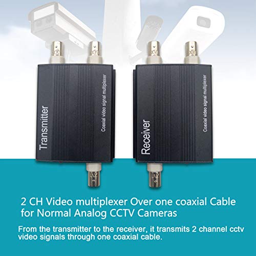 E-link 2 Channel Video Multiplexer Over One Coaxial Cable for Normal Standard Analog Cameras Only, Not Support AHD/CVI/TVI 720P/1080P Camera - Thumbnail 2