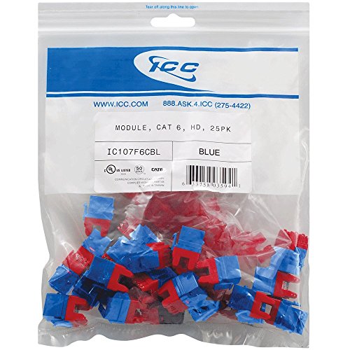 MODULE, CAT 6, HD, 25PK, BLUE