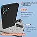 for Samsung Galaxy S23 Case,Liquid Silicone Upgrade [Soft Anti-Scratch Microfiber Lining][2 HD Screen Protector][Full Camera Protection] Shockproof Phone Case for Samsung S23 6.1 inch -Black