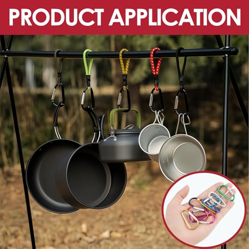 Miniatura 4 de 10 Pcs Mosqueton, Mini Mosqueton Aluminio Pequeño, Mini Mosquetón De Colores Compactos Para Mochila, Camping, Viajes, Pesca, Ganchos Carabiner Multiusos 46 X 23,8 Mm, 10 Colores