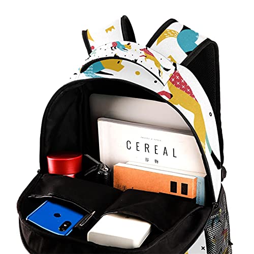 Sac à dos pour ordinateur portable dessiné à la main style unique