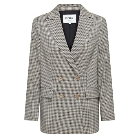 Blazer ONLY Onllettie Ls Noir/Carreaux Cover