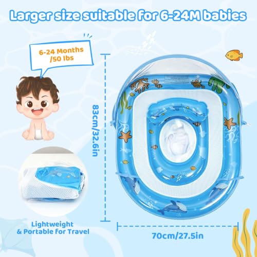 AirSwim Inflatable Baby Pool Float with Canopy & 3 Floating Animal Toys by AirSwim - Used condition - Image 5