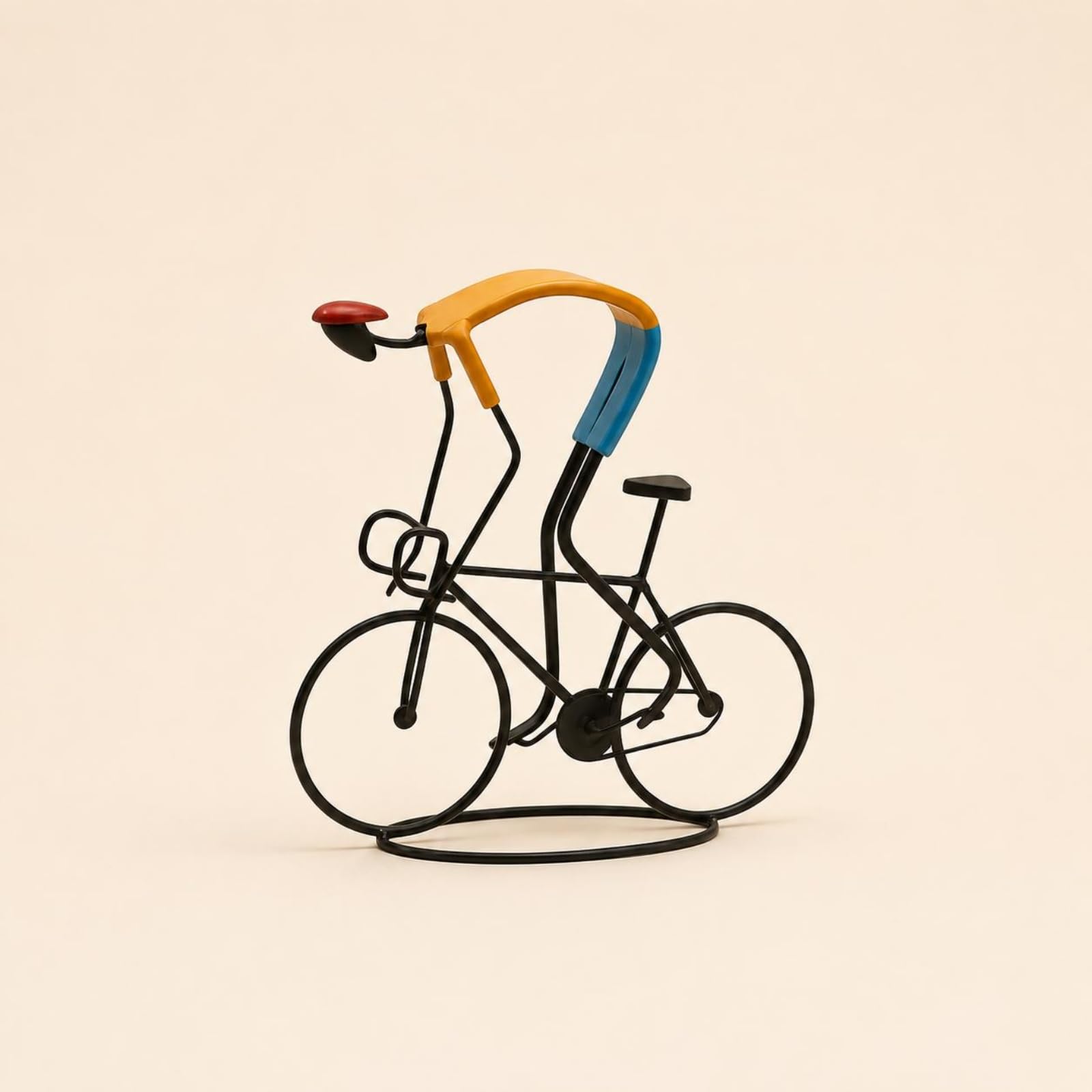 Amazon.co.jp: DimyFew 北欧風アート置物 抽象自転車像 インテリア装飾
