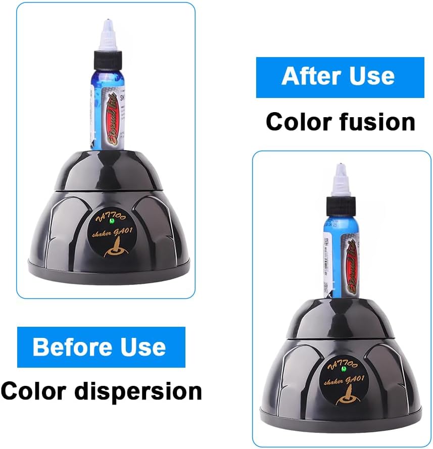 Mini Vortex Mixer - Gakonp 4000rpm Paint Shaker Nail Polish Shaker Vortex Paint Mixer for Lab Mixing Tattoo Ink Eyelash Products Mini Ink Mixer with Touch Function