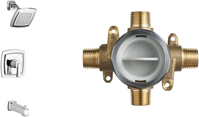 American Standard TU353502.002 Townsend Shower and Bath Trim Kit in Chrome with Flash Rough-In Valve