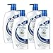 Head and Shoulders Full and Thick 2-in-1 Anti-Dandruff Shampoo + Conditioner 32.1 Fl Oz (Pack of 4) for Fighting Hair Thinning or Hair Loss Due to Damage and Breakage
