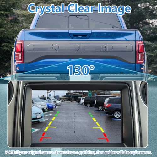 Image of OE Backup Camera Compatible with Ford F150 2010-2014, Ford Mustang 2015-2020, Lincoln MKC 2015-2019, Rear View Reverse Park Assist Camera Replaces AL3Z-19G490-A, BL3Z-19G490-B, CL3Z-19G490-B
