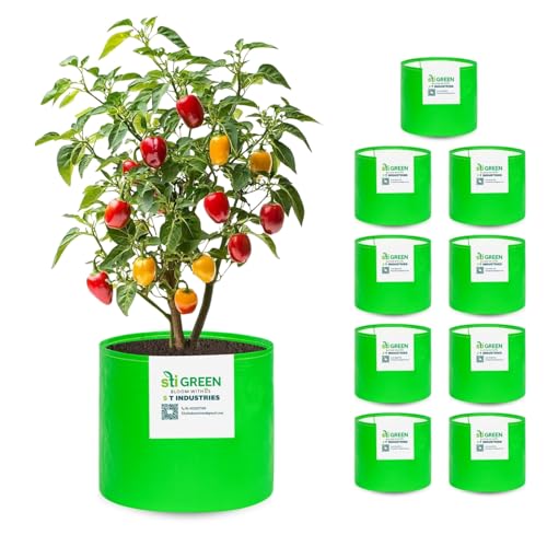 Image of HDPE Grow Bags 18X18 Inch (Pack of 10) | 260 GSM Plant Grow Bags UV-Protected Garden Bag | Growbags for Plants Terrace Gardening | Heavy Duty Plant Bag