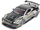 BDTCTK 1/24 Scale Compatible for Nissan GTR Model Car Toy, Zinc Alloy Pull Back Toy car with Sound and Light for Kids Boy Girl Gift (Black)