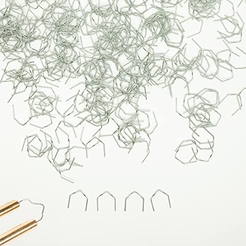 Grapas Soldadura Caliente 0,8mm Coche de Parachoques de Plástico Reparación Soportes Grapas Planas de Onda Caliente Parachoques Automático plastico Soldadura para Reparación de Parachoques de Auto Cover