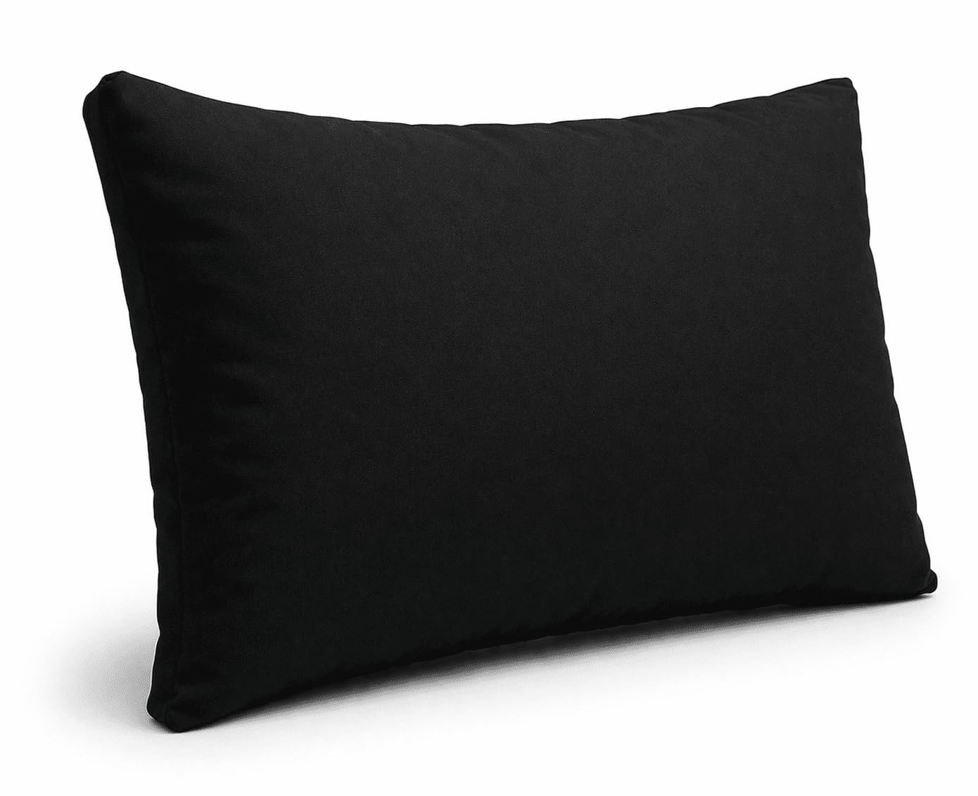 AMANSTYLE LTD Rattan Garden Furniture Cushions – Outdoor Replacement Cushion Pads for Patio Sofa, Conservatory & Garden Seating, Water Resistant Covers (Black, Back Cushion 52cm x 40cm)