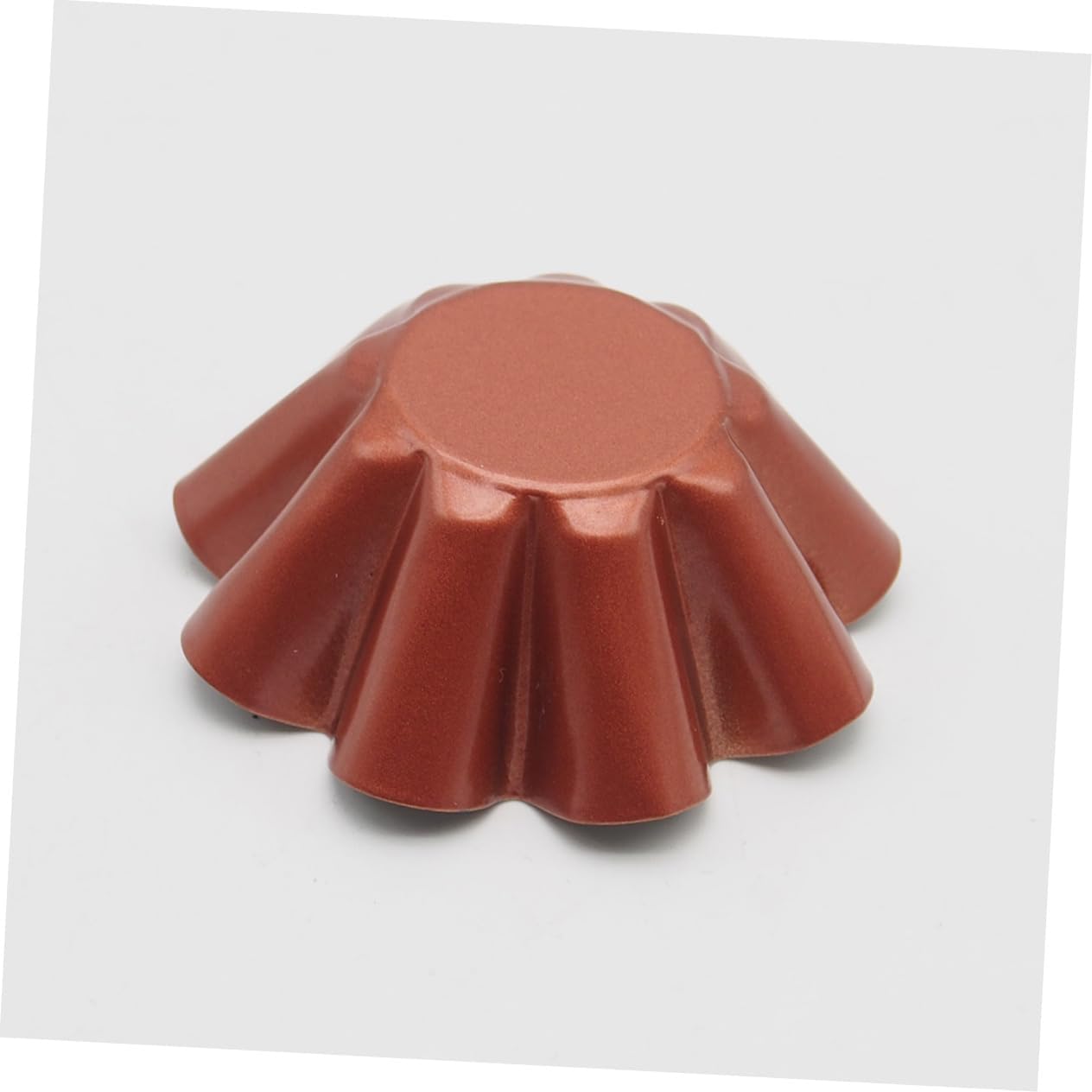 SHOWERORO 12pcs Reusable Golden Metal Flower Tart Molds Egg Tart Baking Cups for Muffins Cupcakes and Desserts Excellent Heat Conductivity