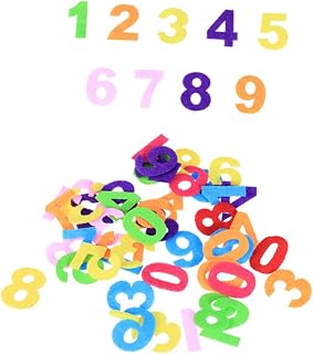 SEWACC Felt Numbers Decorations 100pcs Decor Number Stickers Arts and Crafts for Felt Numbers Stickers Numbers Wall Art Felt Numbers Craft