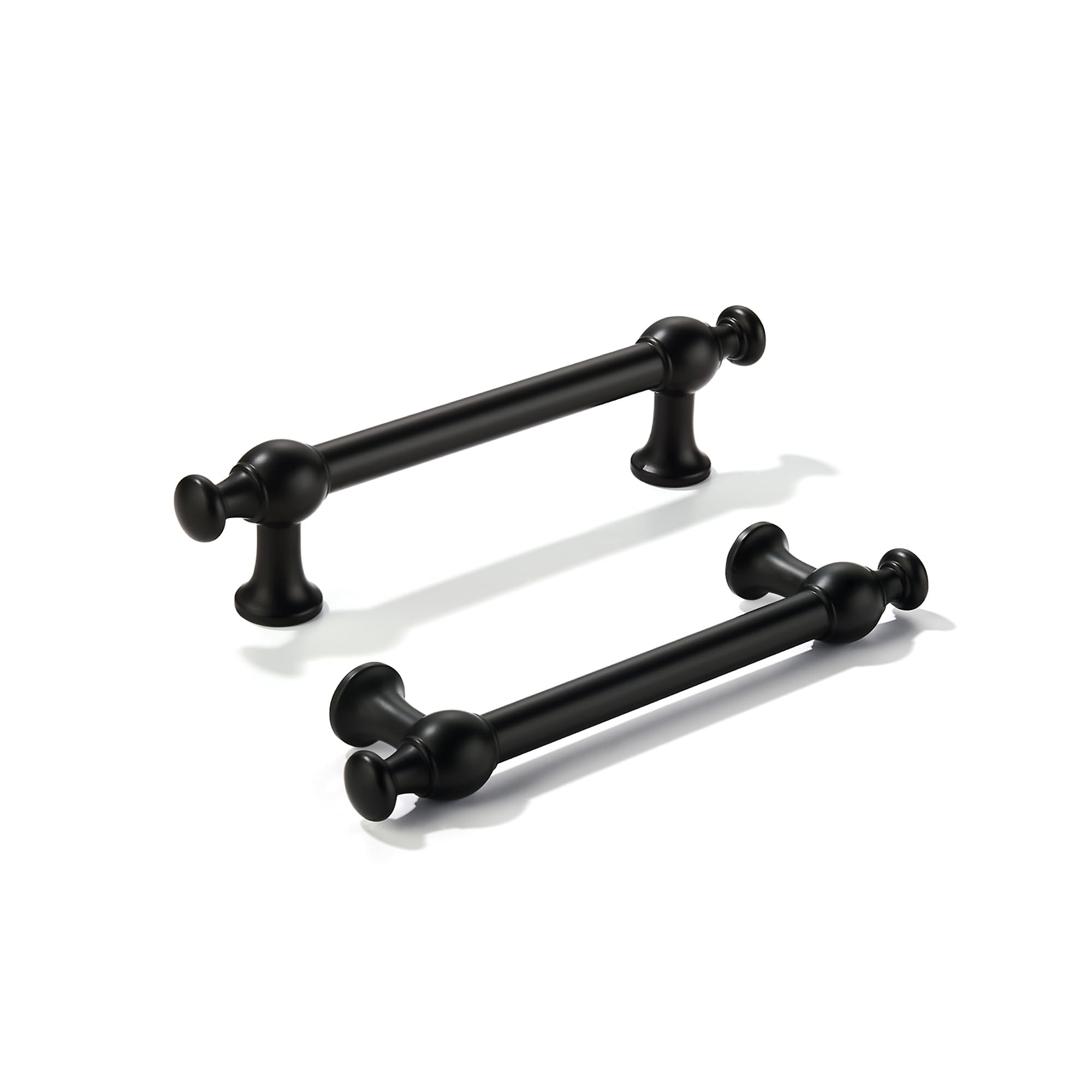 KHTUMEWARE-80453 Matte Black Cabinet Pulls CTC 4 in (102 mm) 5-Pack