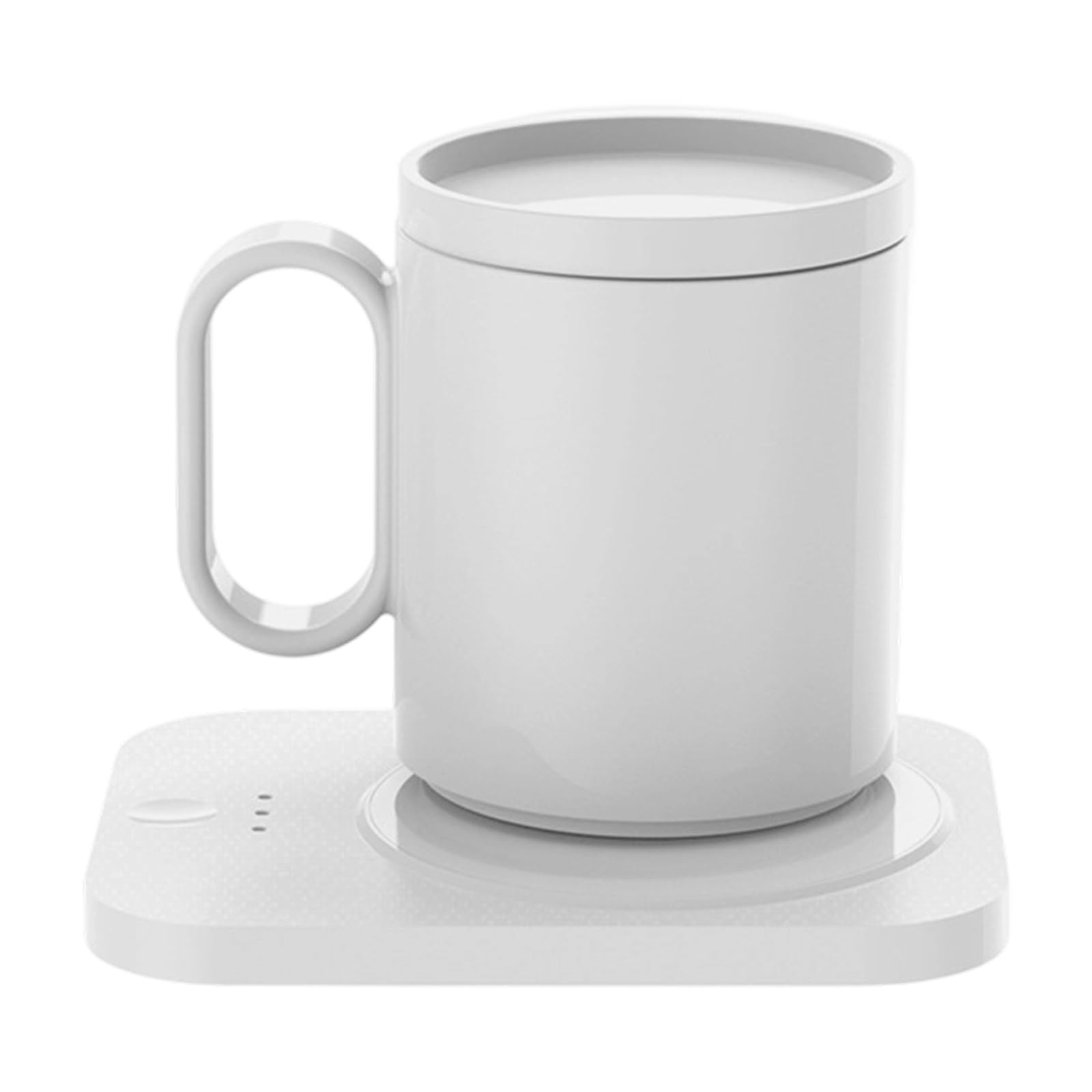 Buxuaaaa Mug Warmer Heating Temperature Coffee Cup Warmer for Desk 3 Temp Settings with Ceramic Cup Electric Beverage Ceramic Mug Heating Pad for