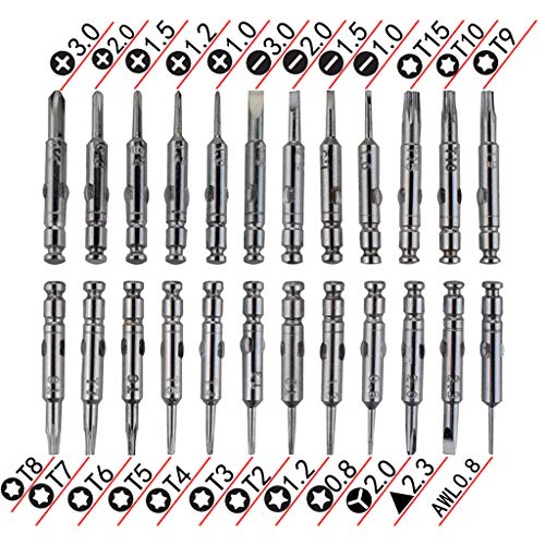Conjunto de chaves de fenda de precisão de 25 peças kit de ferramentas de reparo de relógio para hor